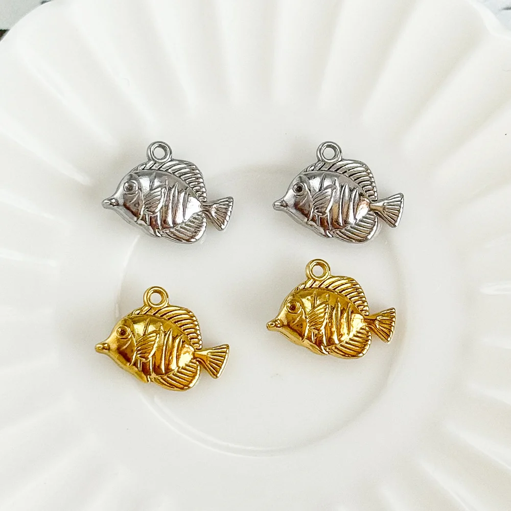 

Cordial Design 12*16MM 100Pcs Stainless Steel Pendant/Hand Made/Jewelry Accessories/Fish Shape/DIY Charms For Necklace #195306