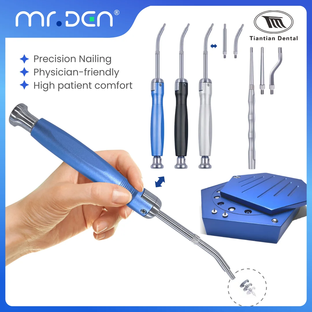 

TIANTIAN Dental GBR Bone TAC Pins Gun Automatic Titanium Tacks Membrane Guide For Surgident High Quality Dental Instrument