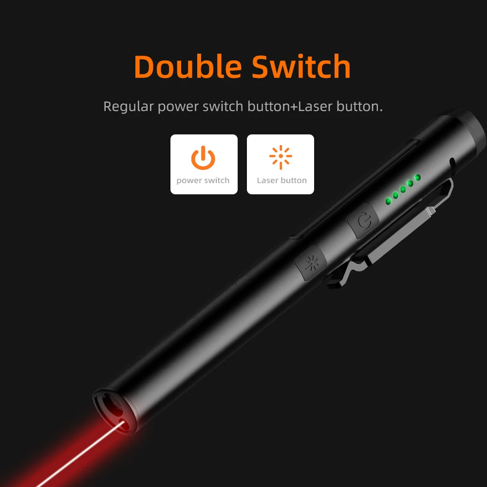 SUPERFIRE J01 LED Flashlight (UV/LED/COB/Red) Portable Pen Torch with Indicator Light Stepless Dimming Lantern