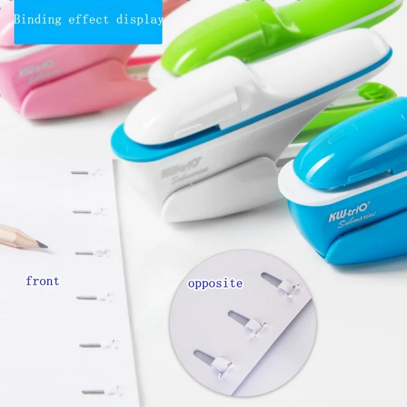 

Fromthenon Needle-Free Stapler Eco-Friendly Kids Safe Paper Clipper Office School Home Jam-Free Punch-Free Binding Machine