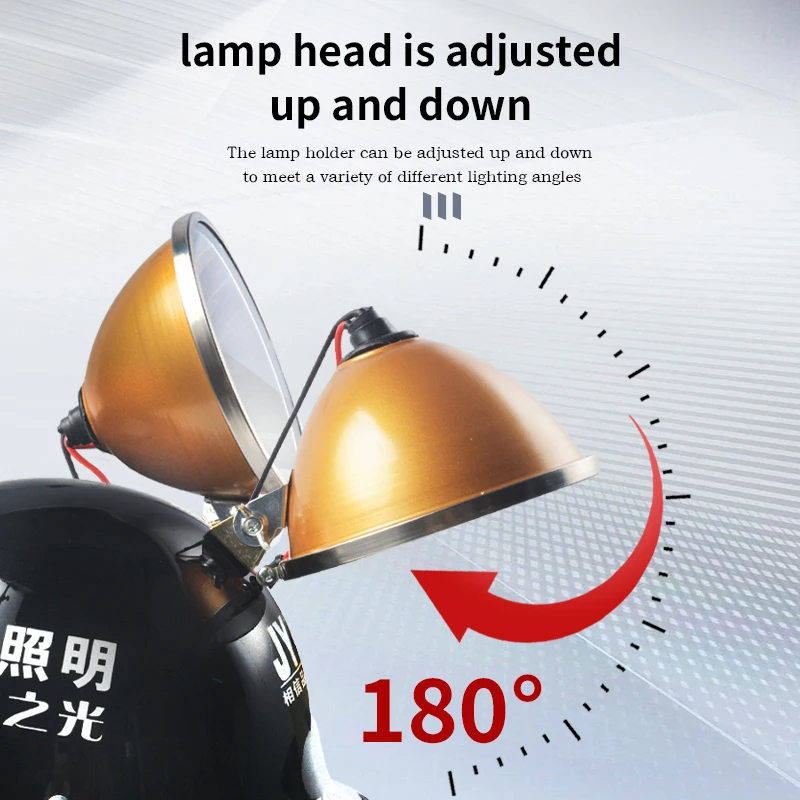 Xenon helmet light high-end version spotlight long shot external 12v power supply waterproof 35w high power flash
