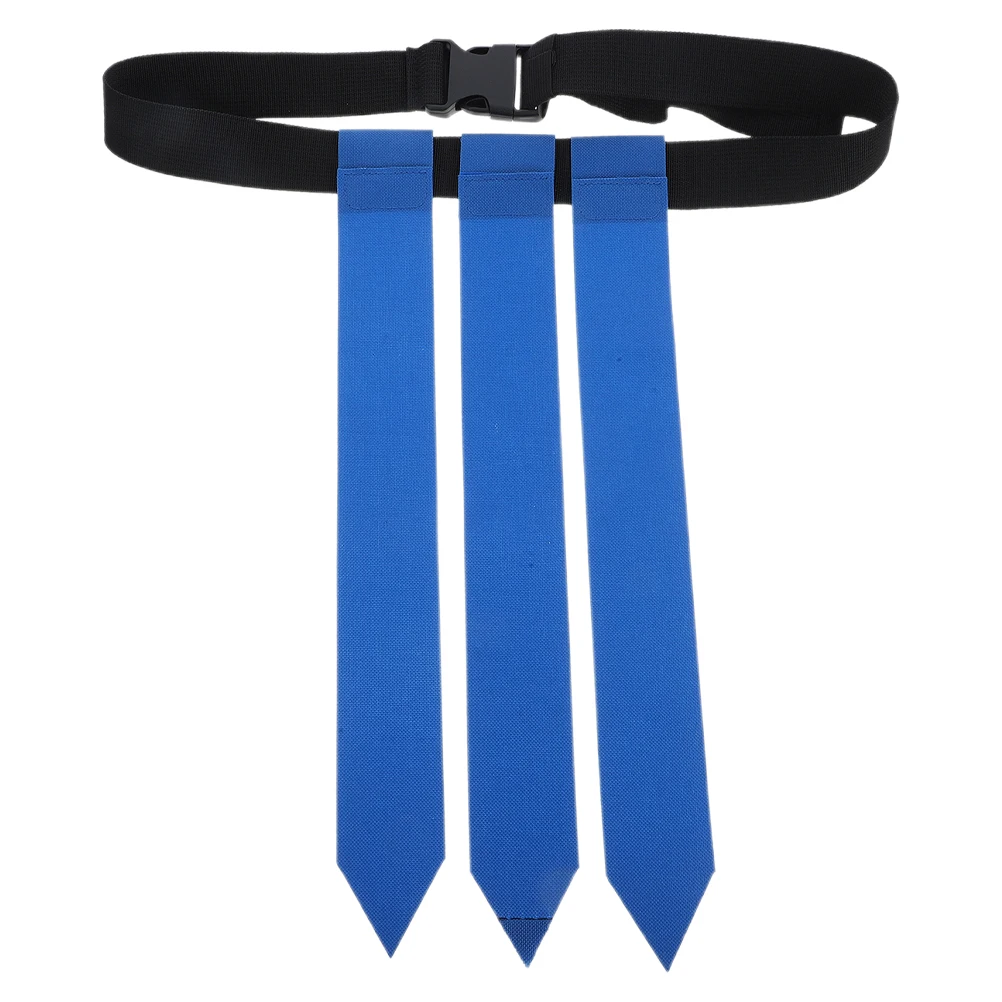 1pcs 축구 깃발 벨트 청소년을위한 조절 가능 성인 럭비 훈련 스포츠 소품 이동식 플래그 축구 벨트 플래그 럭비