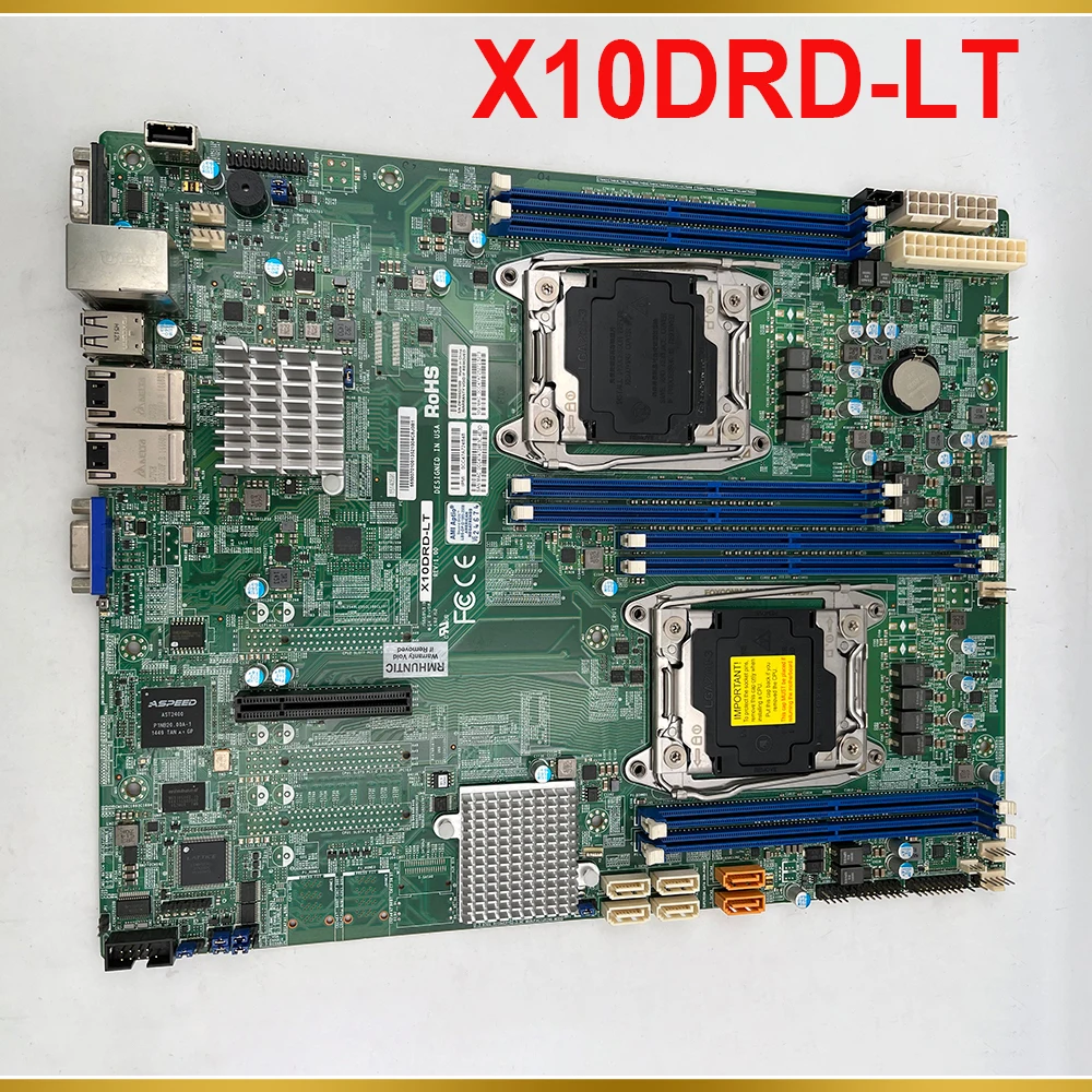 Two-way X99 LGA 2011 C612 E5-2600 V4/V3 DDR4 E-ATX PCI-E 3.0 For Supermicro Motherboard X10DRD-LT