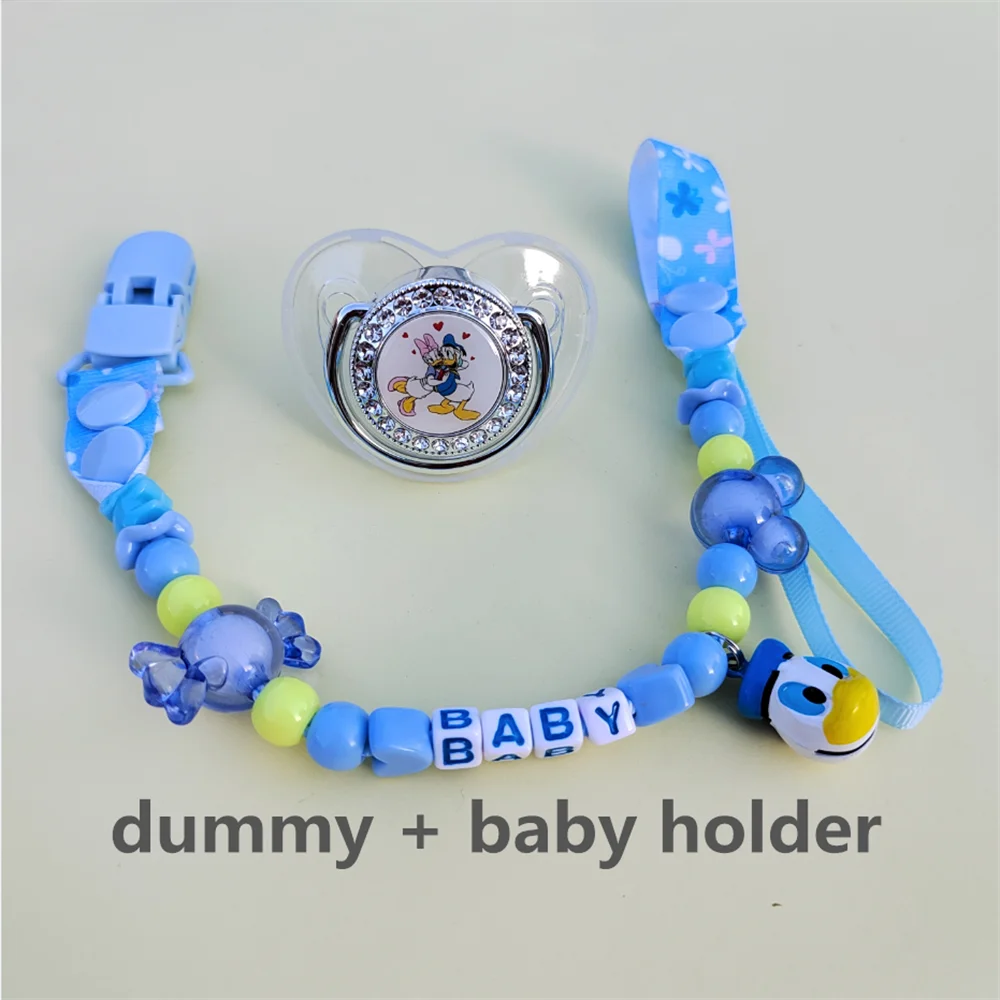 Disney New Daisy Design Character Image Dummy and Pacifier Clip Holder Newborn Items Silicone Chupetes Para Bebes Fast Shipping