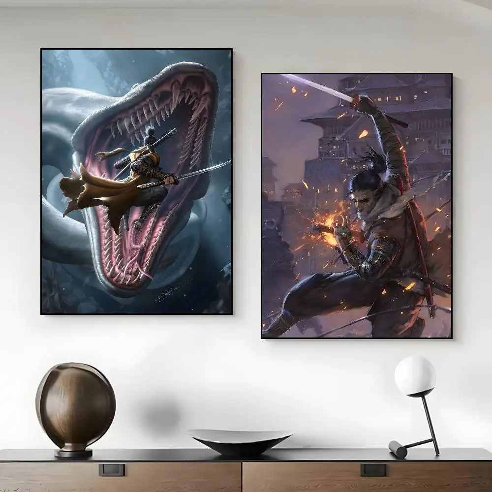 Game Sekiro Shadows Die Twice Fantasy Poster Art HD Canvas Advanced Aesthetic Printing Paper Wall Art for Living Room Home Decor - view 5