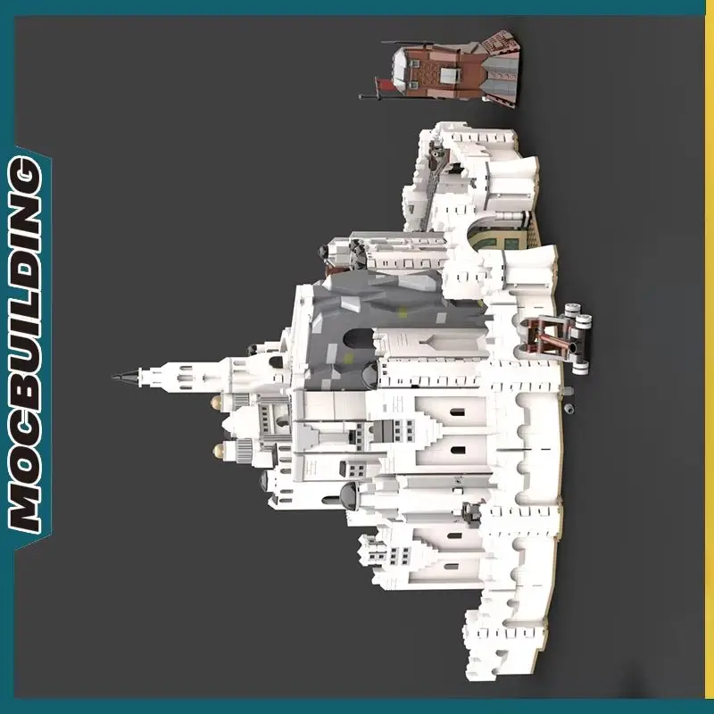 

Строительный блок MOC Minas Tirither The White City Technology Кирпичи DIY Собранные кирпичи Архитектурная модель игрушки Праздничные подарки