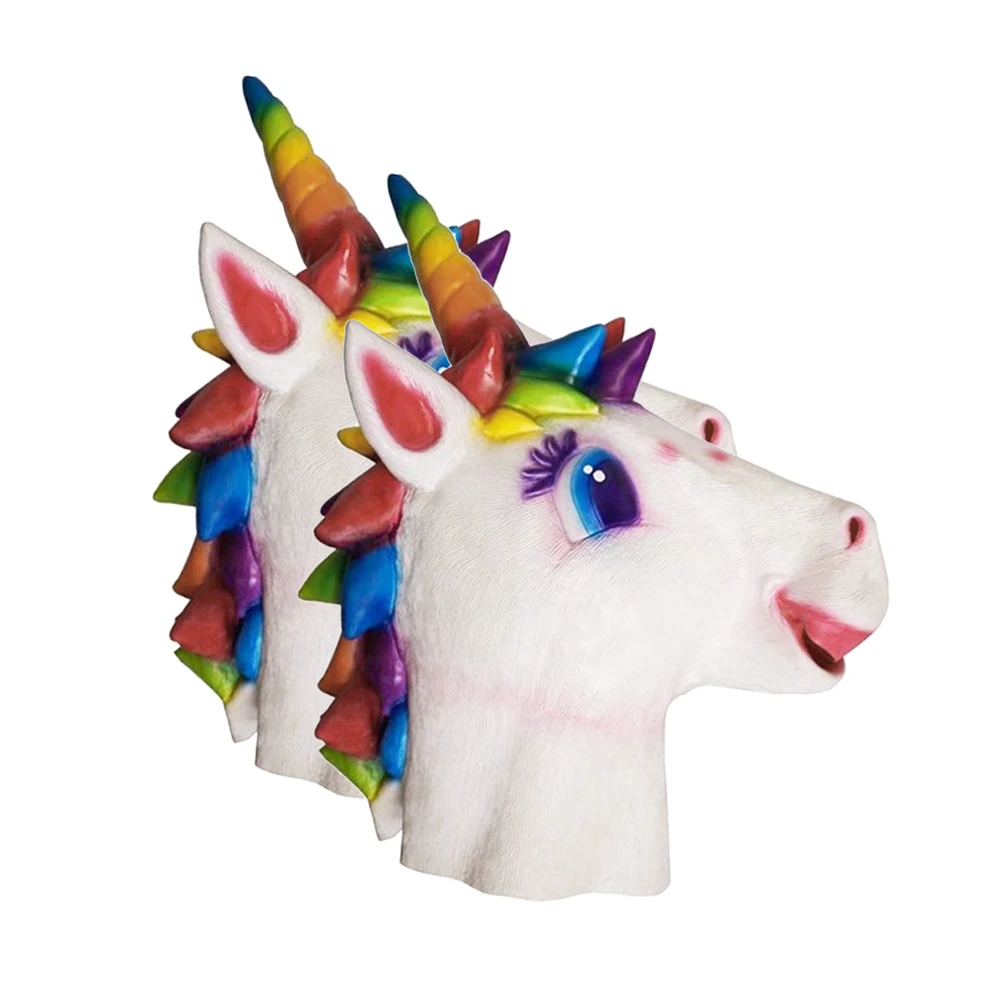 

Unicorn Halloween Costumes Adult Scary Fancy Party Props Masquerade Carnival Decor