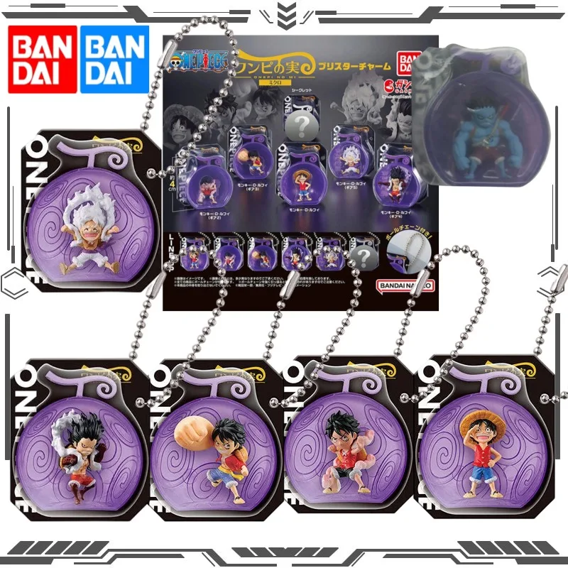 

Bandai Gashapon One Piece Devil Fruit Mini Mascot Keychain Luffy Nika Action Figure Toys for Boys Girls Gift Collectible