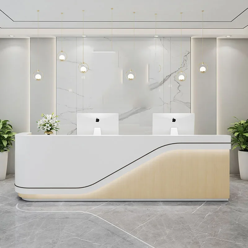 Counter Register Reception Desks Service Commercial Executive Reception Desks European Recepcion Mostrador Minimalist Furniture