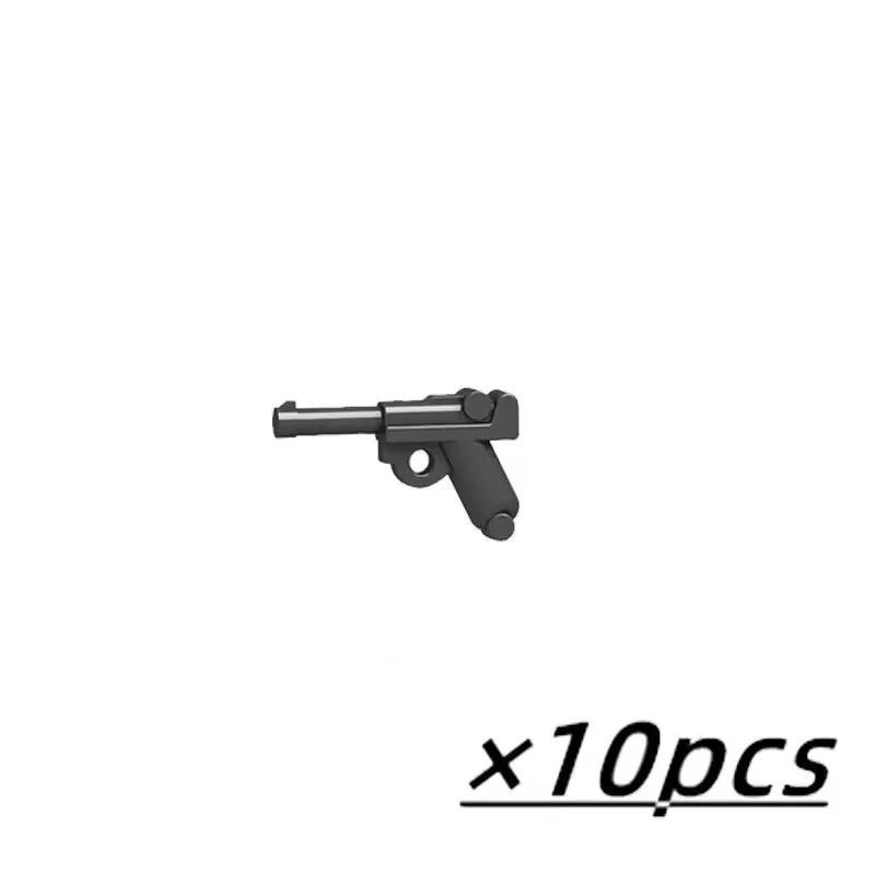 WWII Militärwaffen MOC Bausteine Figuren Soldatenzubehör US Sowjetische Gewehr Mini-Pistole Rakete MG42 RPG Kugel Spielzeug Geschenk – Detail 30