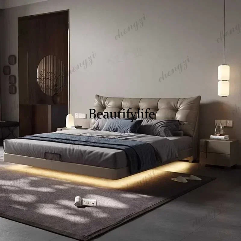 M138 Frame Headboard Luxury Wood Cama De Matrimonio Furniture Black Royal European Double Bed High End Storage King Size Twin Be