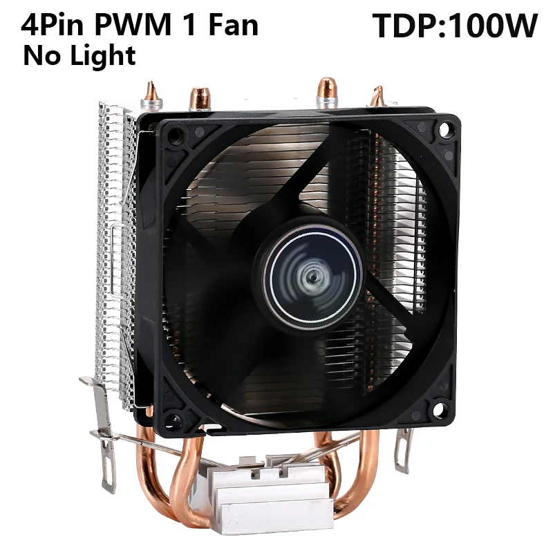 2 Heat pipes 1 Fan