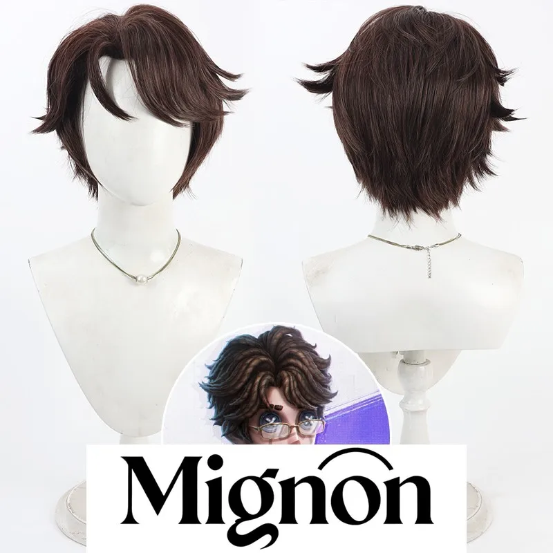 

Identity V BLK Team Eli Prophet парик для косплея темно-коричневые многослойные шипы подарок на Хэллоуин