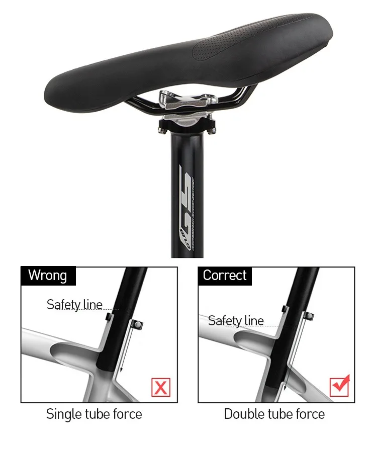 

GUB Велосипедный подседельный штырь Сверхлегкий регулируемый 27,2 мм 31,6 мм Универсальный подседельный штырь из алюминиевого сплава для шоссейного велосипеда, трубка сиденья для горного велосипеда