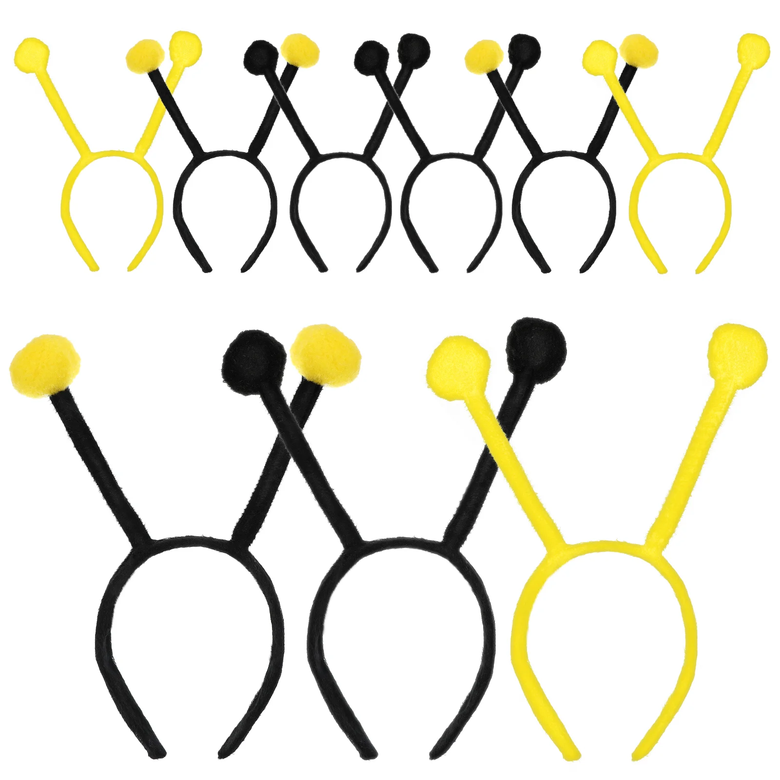 Bee Tentacle Headbands Kids Costume Accessories Plastic Hair Hoops Pompom Headband Bee Hair Bands Halloween Christmas Party