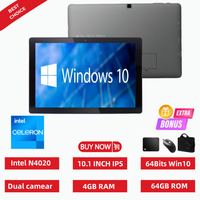 Big Sales WT2010 10.1 INCH Intel N4020 CPU 64Bit Windows 10 Tablets 4GBDDR-RAM 64GB ROM USB 3.0 1280 x 800IPS Mini HDMI