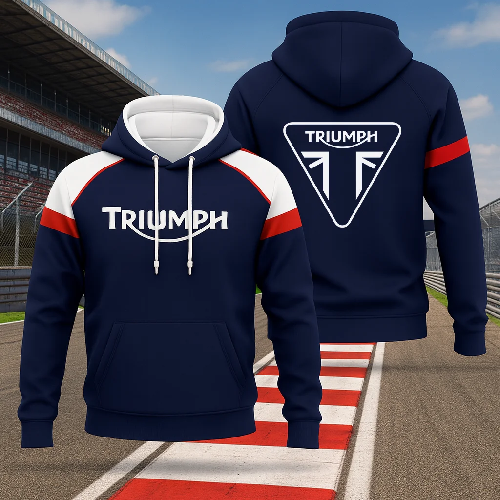 

Толстовка TRIUMPH, хит продаж, модная толстовка с принтом вентилятора мотоцикла, повседневный топ для верховой езды для мужчин и женщин, весна-осень-зима