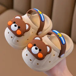 Summer Sandals Kids Shoes Boys Cartoon Water Shoes Baby Beach Shoes Flat Heels Cartoon Slippers Children's Girls Garden Shoes