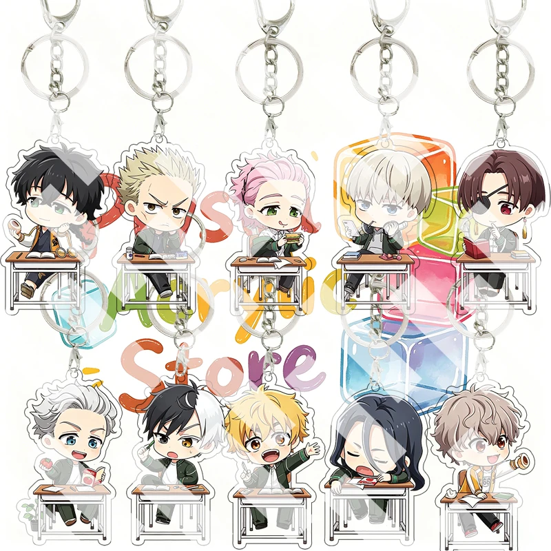 Anime Haruka Sakura Akihiko Nirei Mikio Kiryu WIND BREAKER Acrylic Keychain Cartoon Cute Q Version Backpack Pendant Charm Gifts
