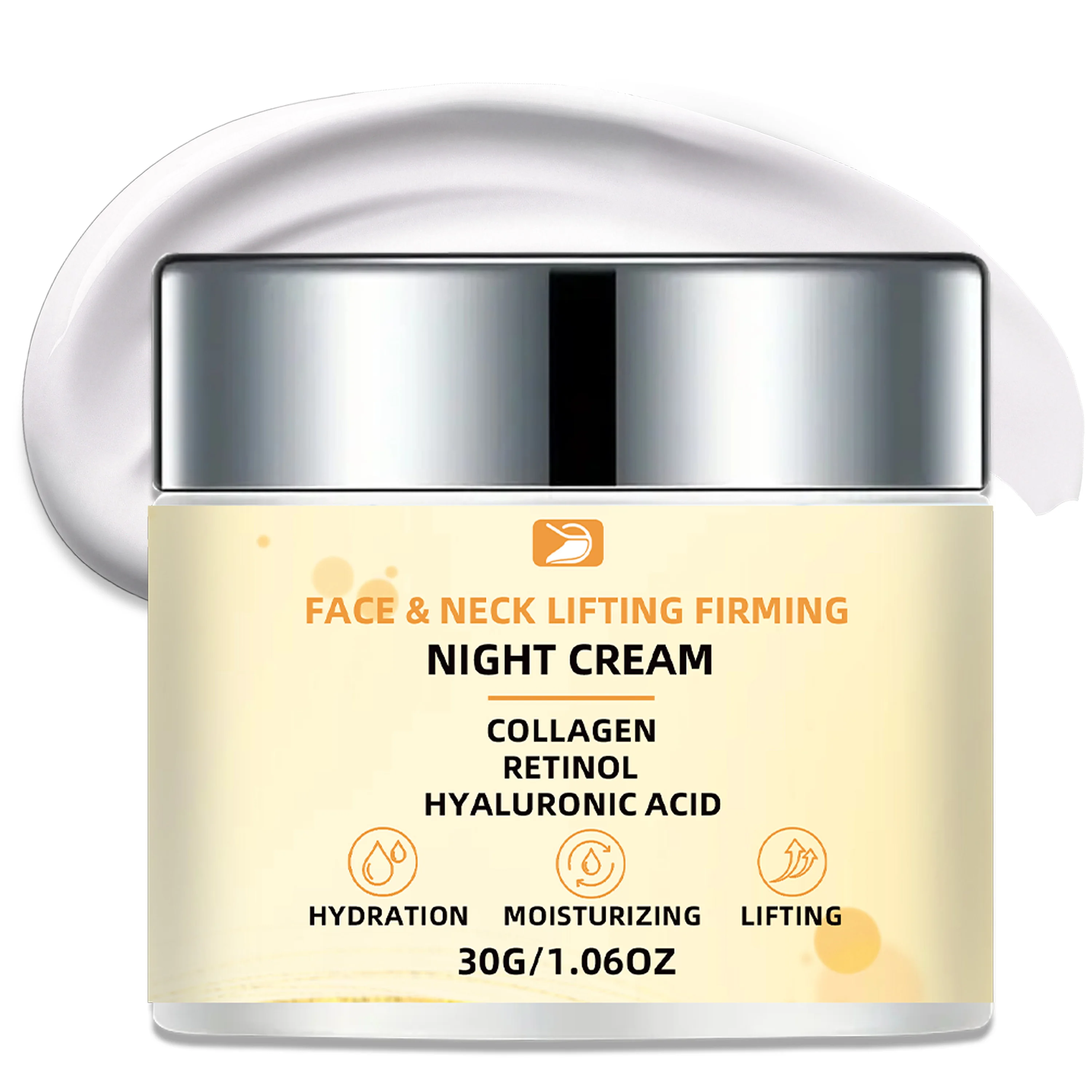 Ottilavie Crema Nocturna Lifting & Firmeza para Rostro y Cuello: Lifting y Firmeza | Para Piel Beige Claro | Hidratante, Suavizante, No Grasa | Elección de Amantes del Cuidado de la Piel