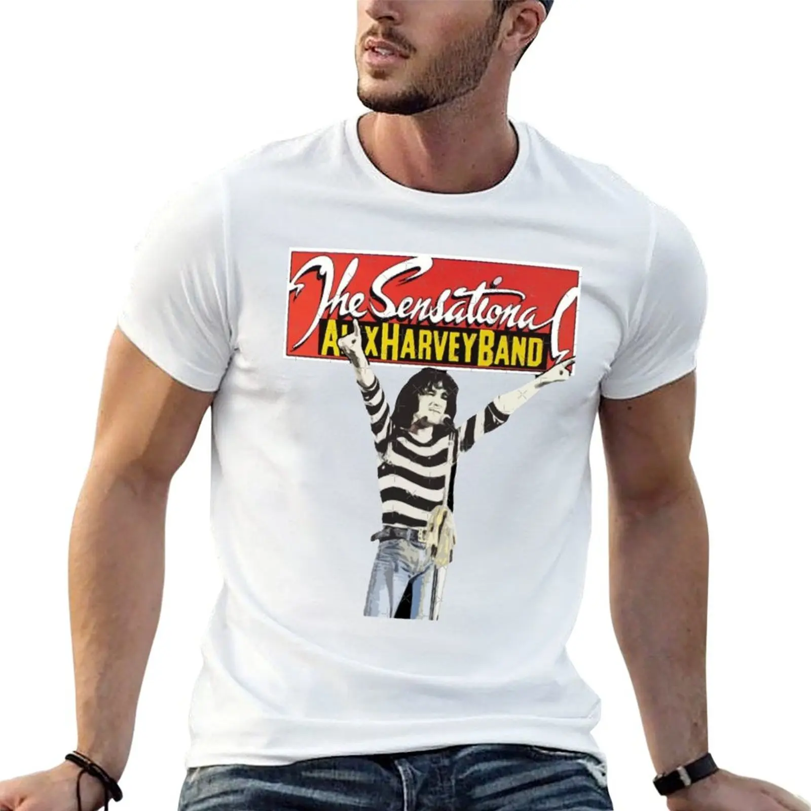 The Sensational Alex Harvey Band T-Shirt Sweat Resistant Workout Tee Shirt