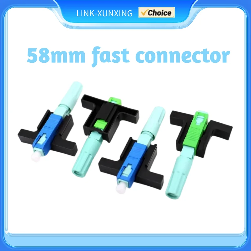 Conector de fibra óptica SC APC UPC, conector rápido óptico FTTH de 58mm, modo único, nuevo