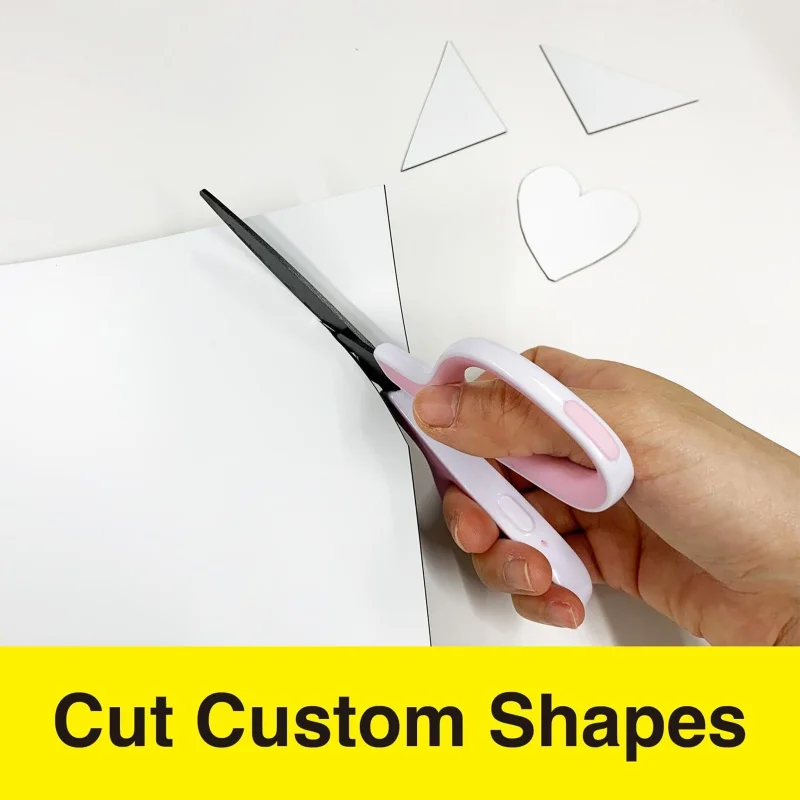 صفائح مغناطيسية بحجم A4 باللون الأبيض مقاس 8.3 × 11.7 بوصة، 5 أوراق، صفائح مغناطيسية من الفينيل المرنة، صفائح فينيل للحرف اليدوية اليدوية