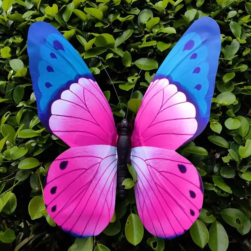 Creative Random Color Big Butterfly Lifelike 40cm Simulation Butterfly 3D Yard Garden Statues Home