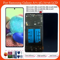 AMOLED LCD for Samsung Galaxy A71 5G A716 LCD Display Touch Screen Digitizer Replacement Assembly for Samsung A71 5G A716F A716U