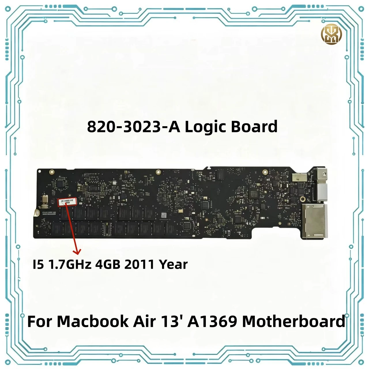 A1369 Logic Board For Macbook Air 13' A1369 Motherboard 820‑3023‑A I5 1.7GHz 4GB 2011 Year Tested
