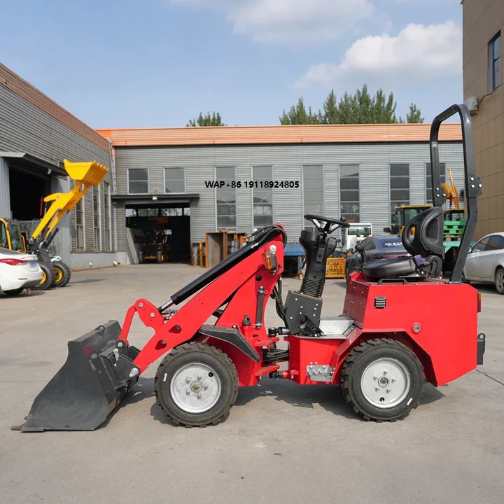 CE EPA Euro 5 Wheel Loader Earth Moving Machinery Mini Wheel Loader Garden Mini  Wheel Drive Loader