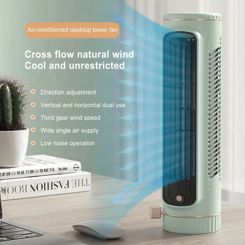 Small Rechargeable Desktop Fan Air Conditioner 3 Speed Small Room AC Car Air Conditioner Mini Air Conditioner For Bedroom