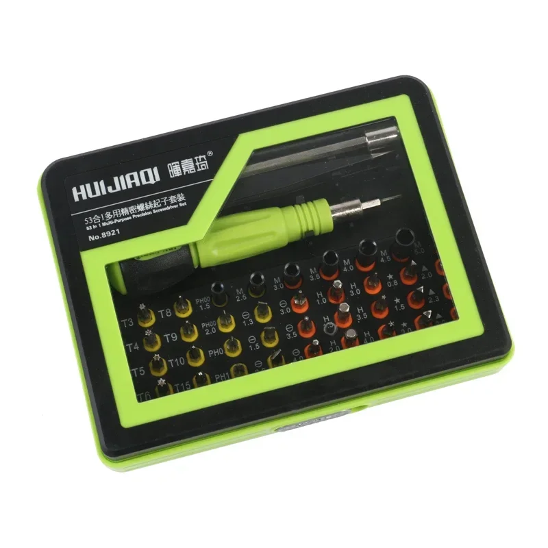 53 em 1 kit de chave de fenda magnética de precisão multiuso 8921/8922 pc notebook telefone desmontador ferramentas ferramenta de reparo da família