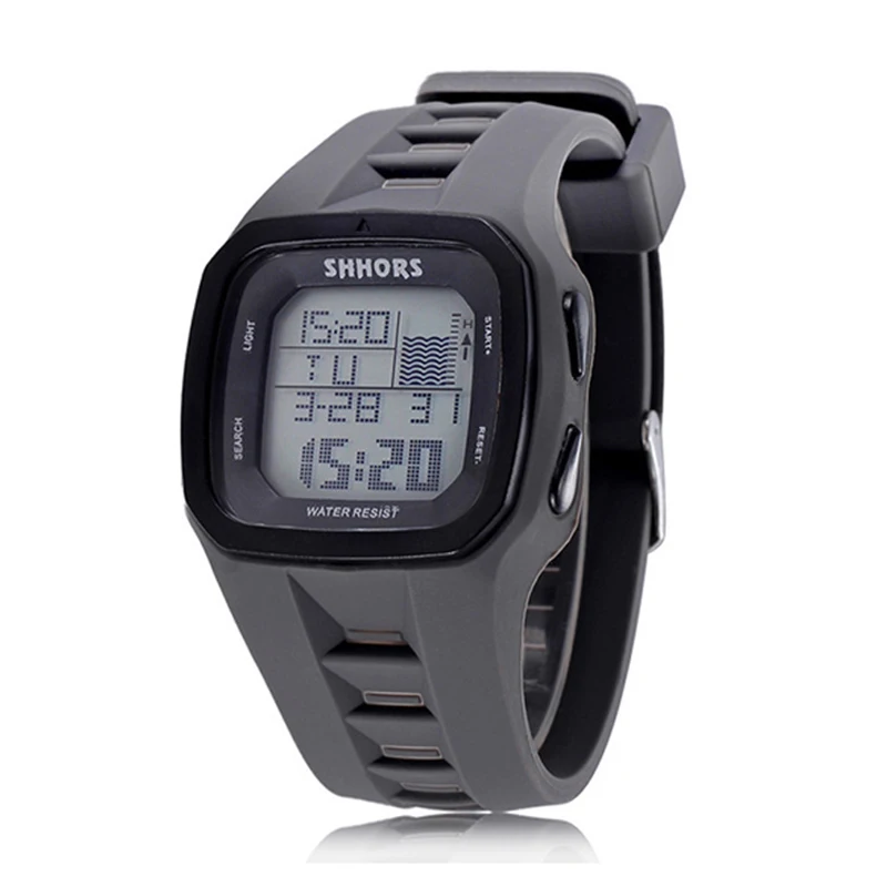 CE81 Модные мужские часы Tide Pattern LED Digital Night Light Электронные часы Многофункциональные часы Подарочные часы для мужчин
