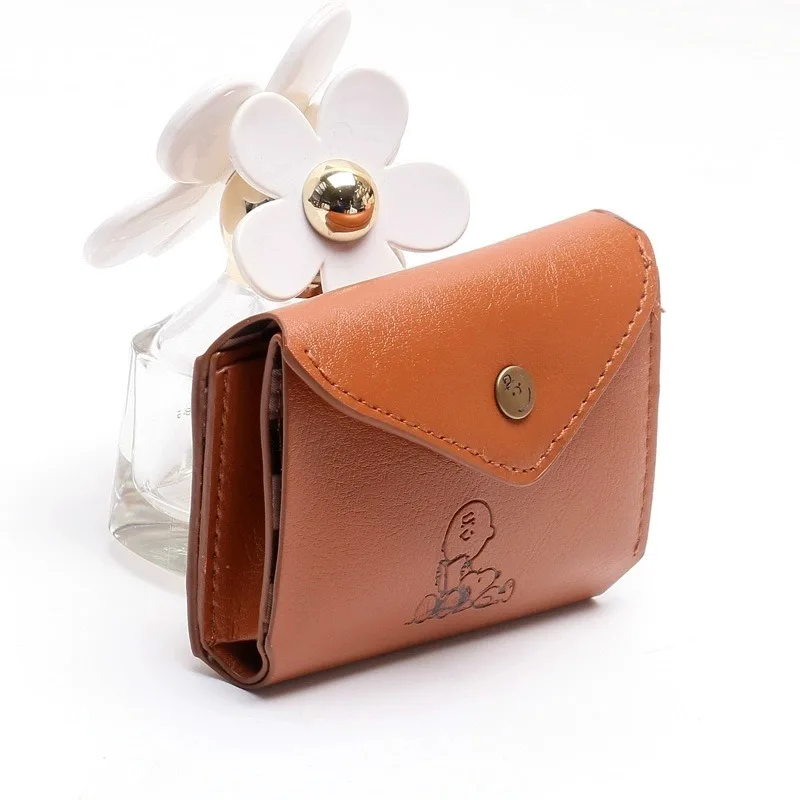 New Cute Cartoon Snoopy Coin Purse for Men and Women High-quality Three-fold Short Mini Wallet Fashionable Hot Wallet
