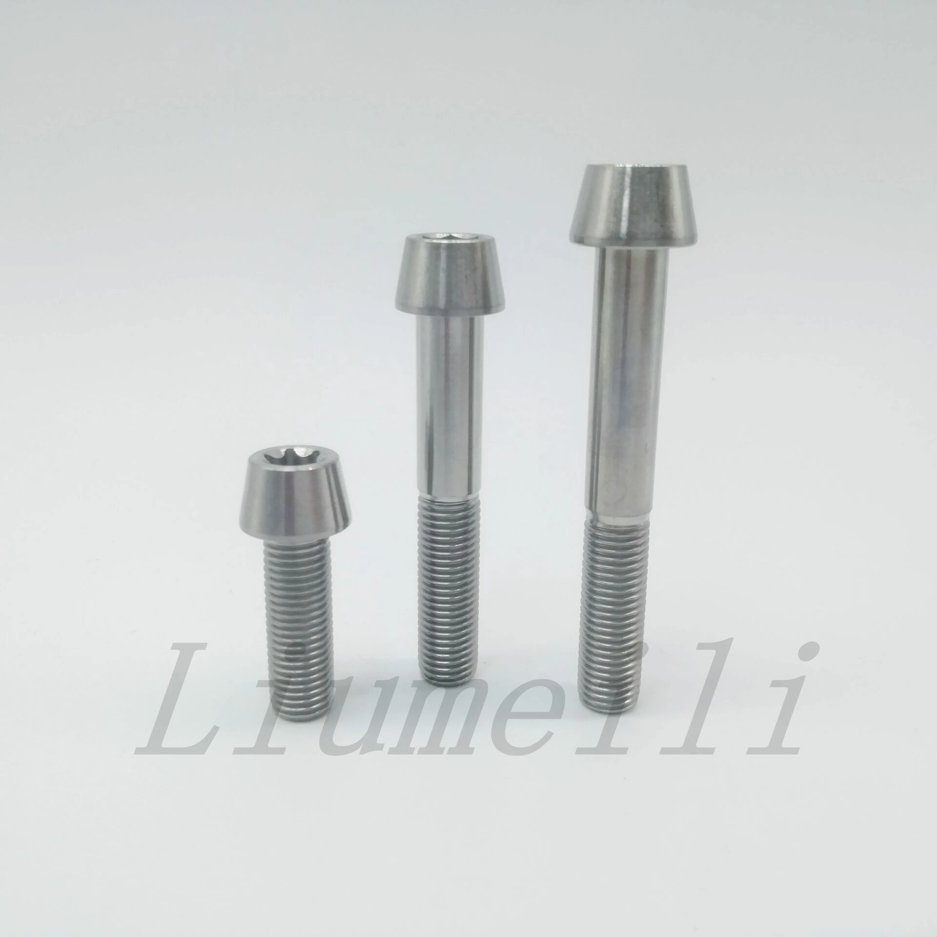 Liumeili M10X30mm M10x60mm M10x70mm Pitch 1.25mm Taper Head Titanium for Ducati Front Brake Caliper Motor Bike Bolts 1pc