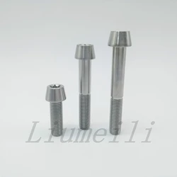 Liumeili M10X30mm M10x60mm M10x70mm Pitch 1.25mm Taper Head Titanium for Ducati Front Brake Caliper Motor Bike Bolts 1pc