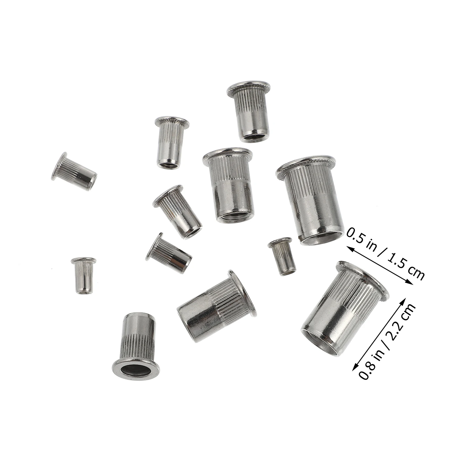 

Stainless Steel Rivet Nuts Flat Head Fastener Kit Inserts Easy Disassembly Reassembly Precision Production Nut