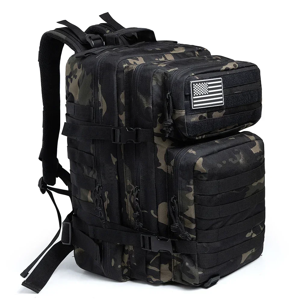 Outdoor tactische rugzakken 45L grote capaciteit man 3 dagen Molle Assault tassen voor outdoor trekking campingrugzak