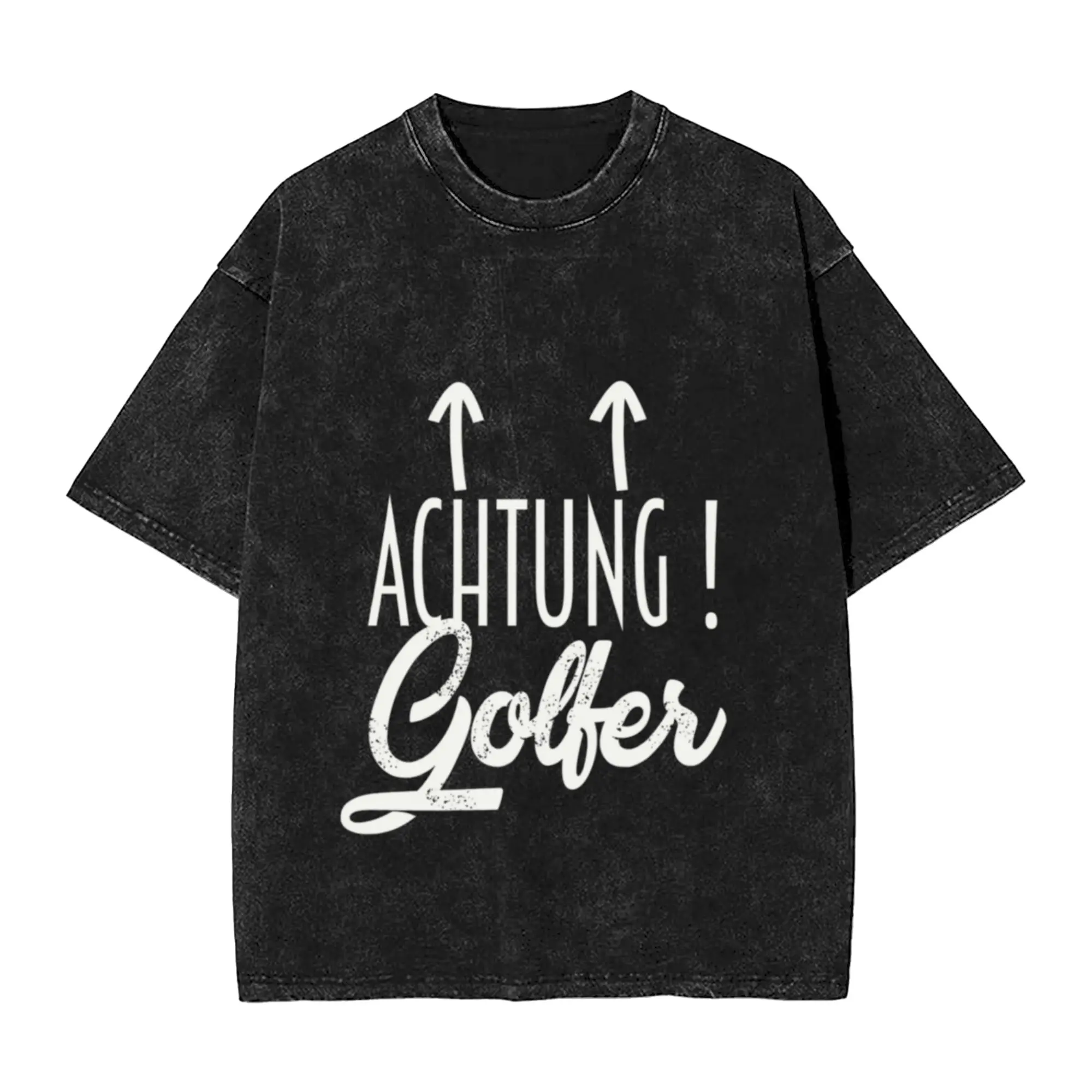 Attention golfers Unique Trendy A Vintage Oversized Cotton T-Shirts
