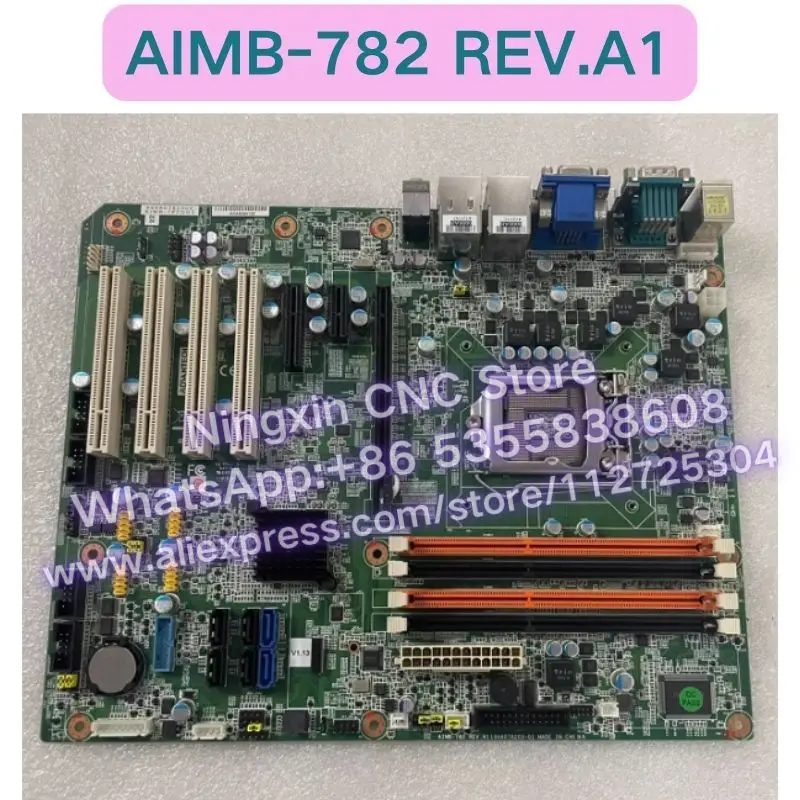 Second-hand AIMB-782 REV.A1 AIMB-782QG2 Industrial control computer motherboard Functional test OK Fast delivery