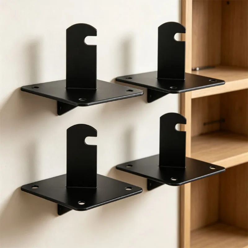4PCS Gridwall Mount Brackets Metal Grid Panel Wall Mount Bracket  Wall Accessory For Grid Panels Warehouse Office Retail Display