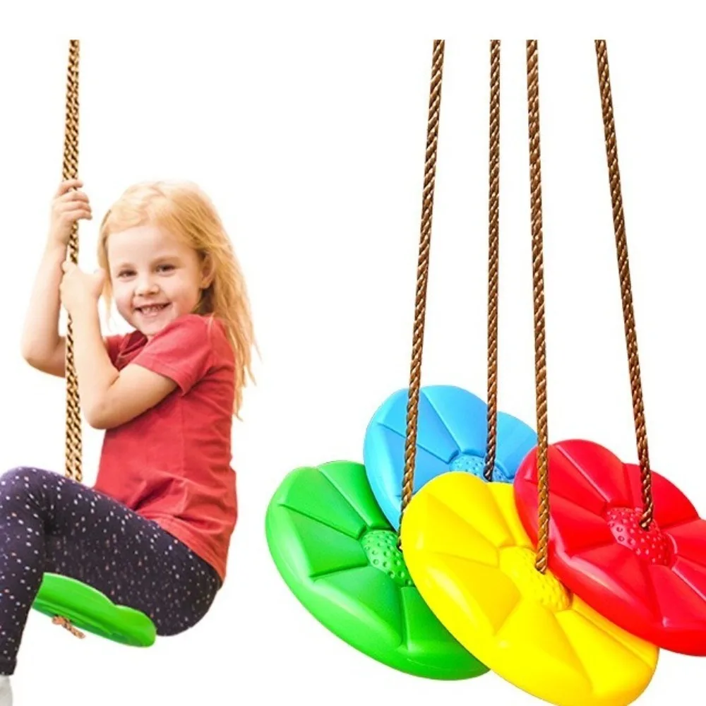 Height Adjustable Ropes Children's Disc Swing Indoor Outdoor Toys Fitness Equipment Kids Garden Swing Gifts