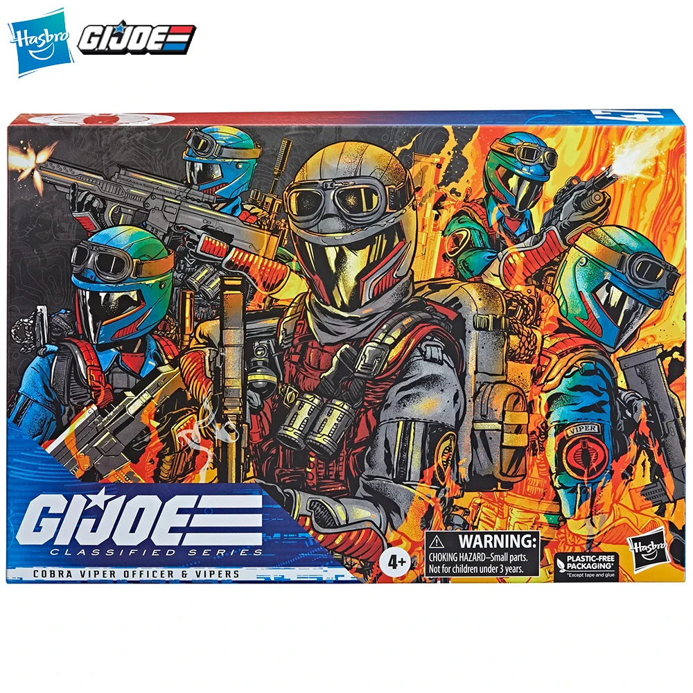 

[In-Stock] Hasbro G.I. Joe Classified Series Cobra Viper Officer & Vipers 3-Pack-Set 15cm Collectible Anime Figure Model Toys