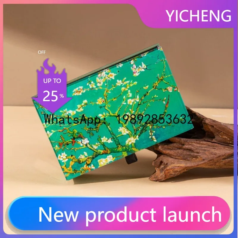 

6. Delicate glass jewelry box, light luxury high-end jewelry storage box, jewelry packaging box.