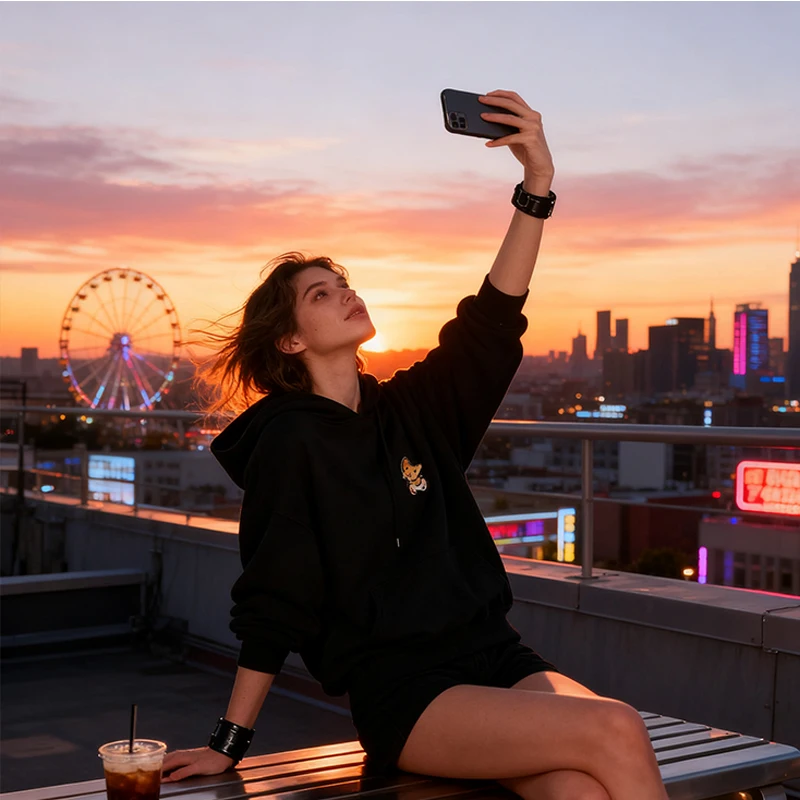 Pull à capuche solide pour hommes et femmes, tendance de rue, mode européenne, Harajuku, gothique neutre, rétro, Style large, cravate ronde, couleur de poche