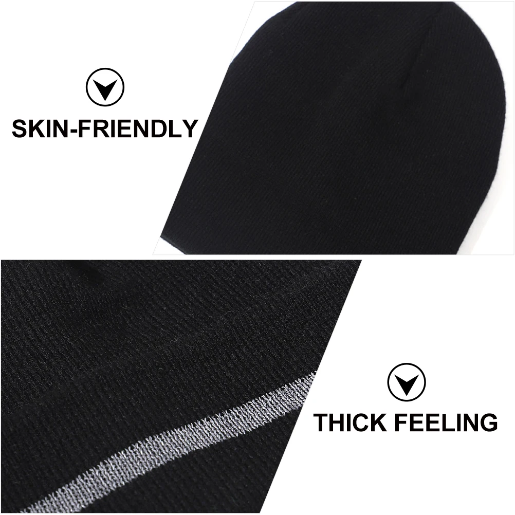 Chic Hemming Hat Fluorescence Design Night Security Premium Material Warm Soft Elegant Regular Daily Use Autumn Winter