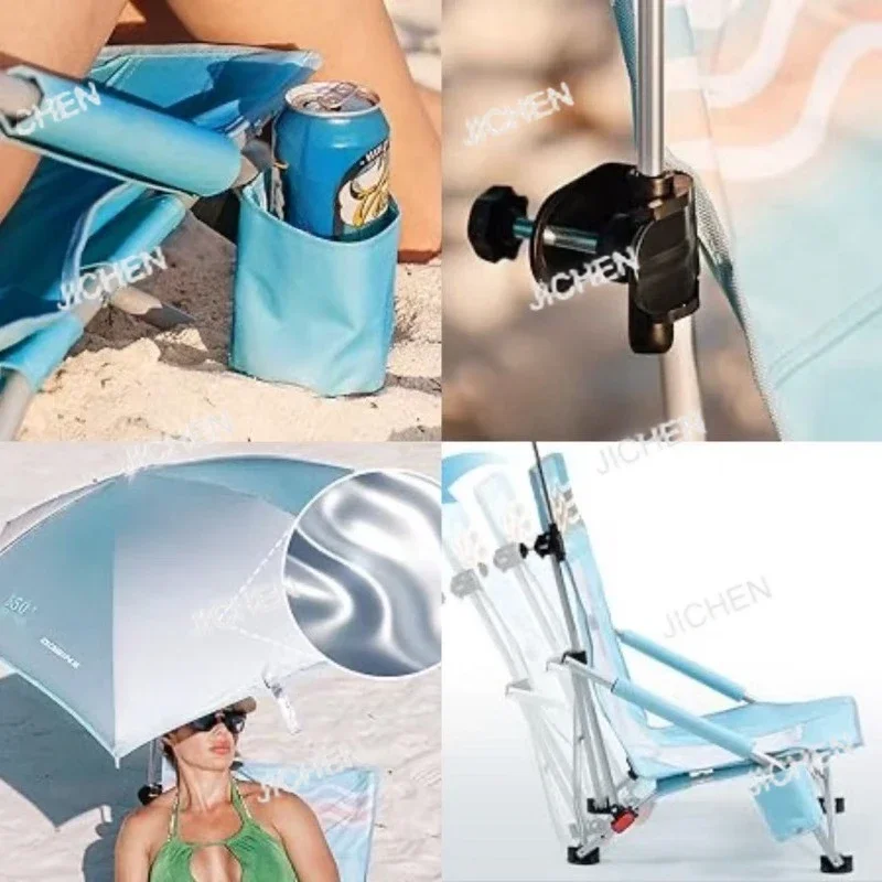 

HS Beach Chair New Camping Parasol Removable Folding Chair Fixture Umbrella Fishing Outdoor Sun Protection Umbrella