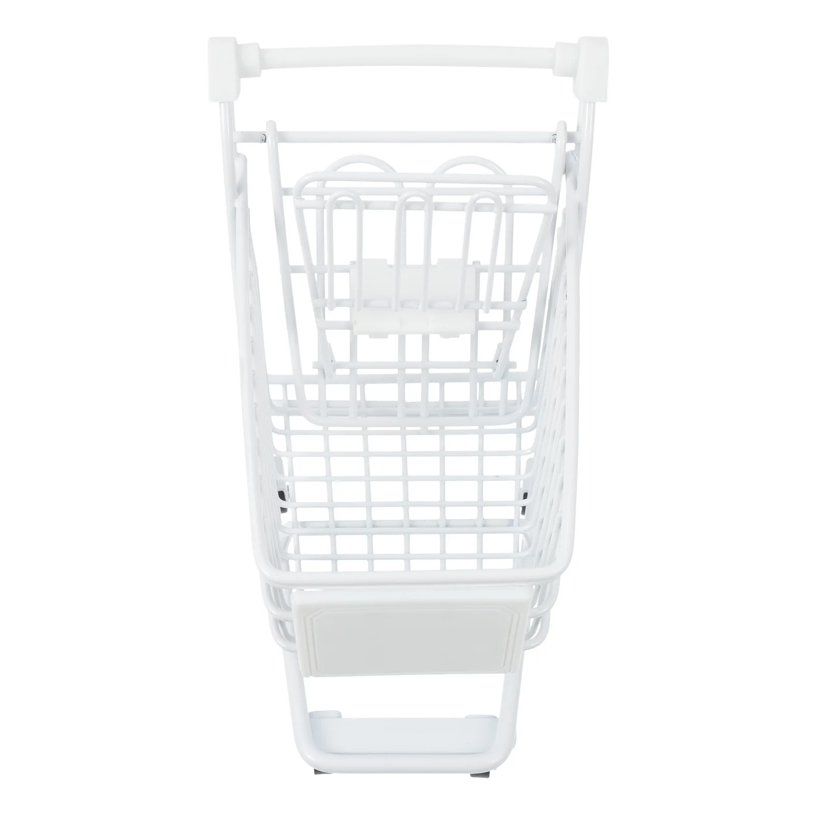 

Mini Shopping Cart For Kids Metal Plastic Smooth Edge Safe Play Bright Color Desktop Decor Storage Holder Fruit Cosmetics Pens