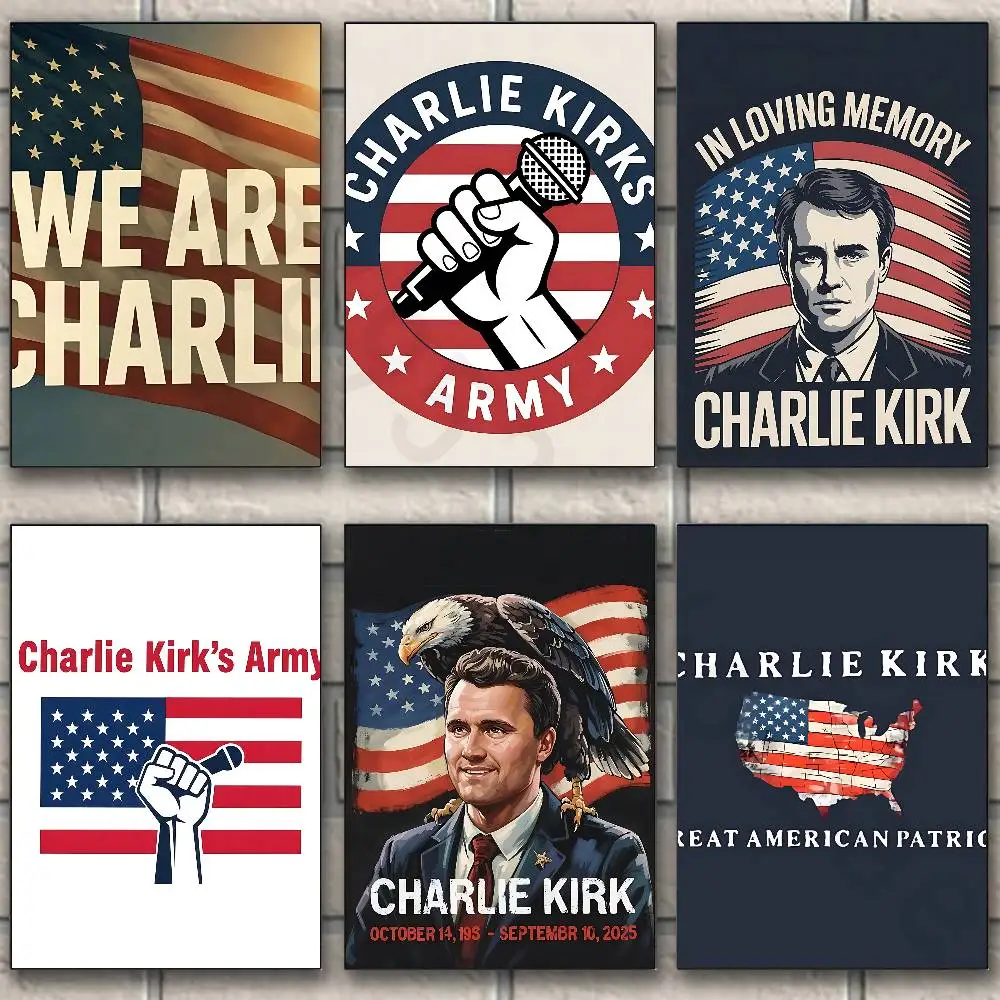 Charlie K-Kirk Cross new group Poster HD home decor sticky wall waterproof home living room bar aesthetic decor